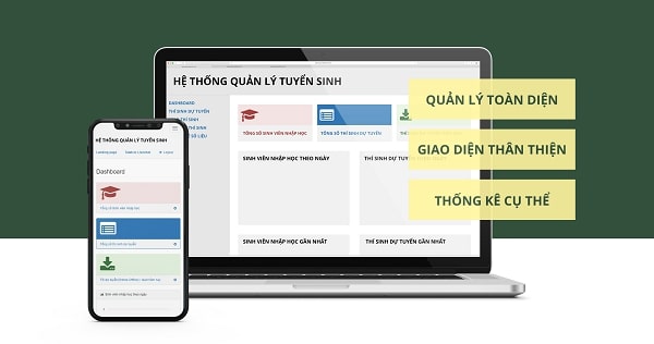 web app quản lý tuyển sinh