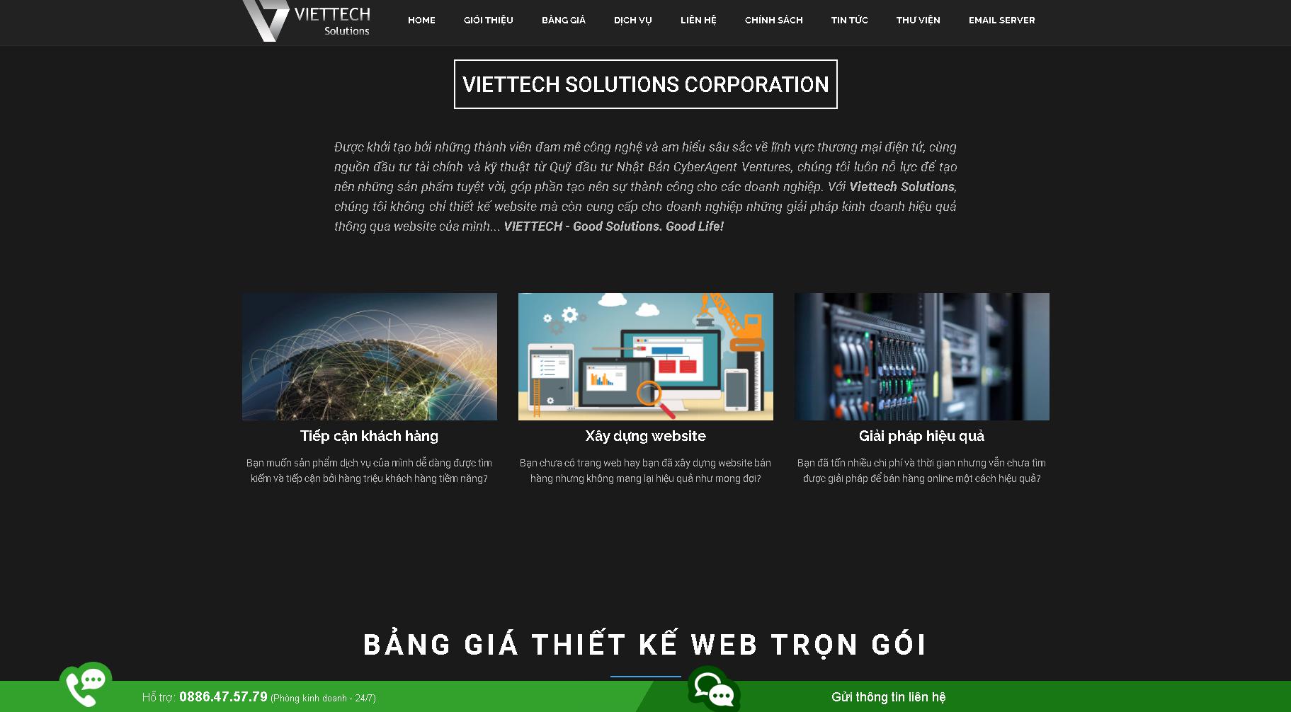 Công ty lập trình website chuyên nghiệp Viettech Solutions