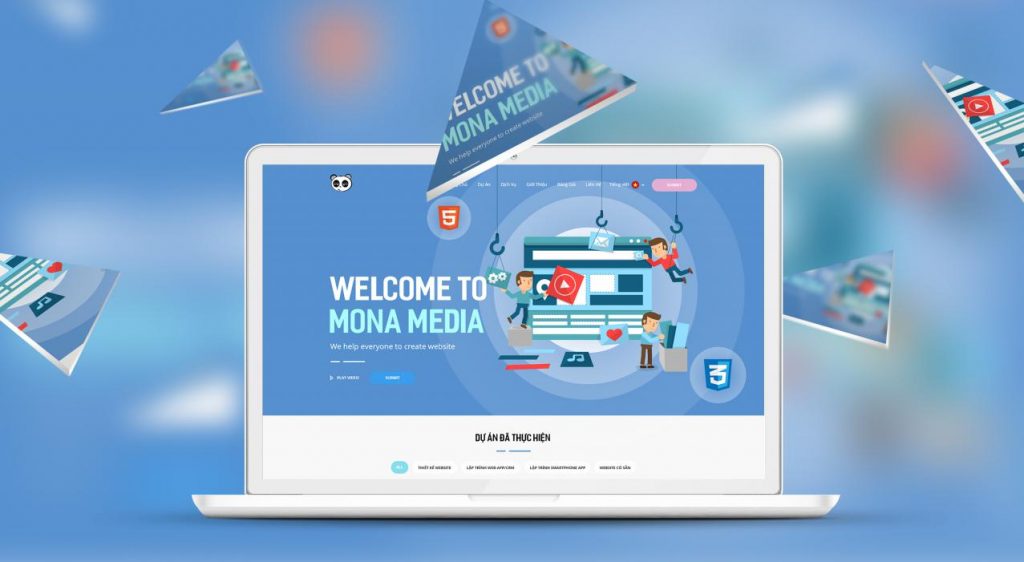 Công ty thiết kế website spa - thẩm mỹ  viện Mona Media
