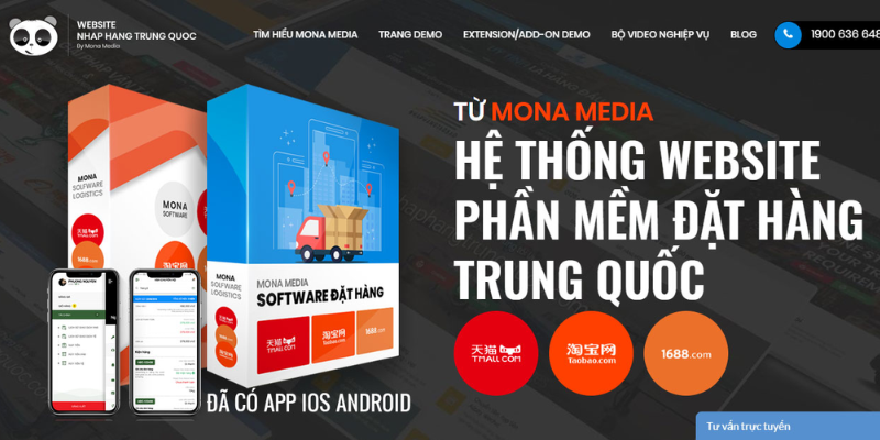 Mona Media - Công ty thiết kế Website nhập hàng Trung Quốc hàng đầu