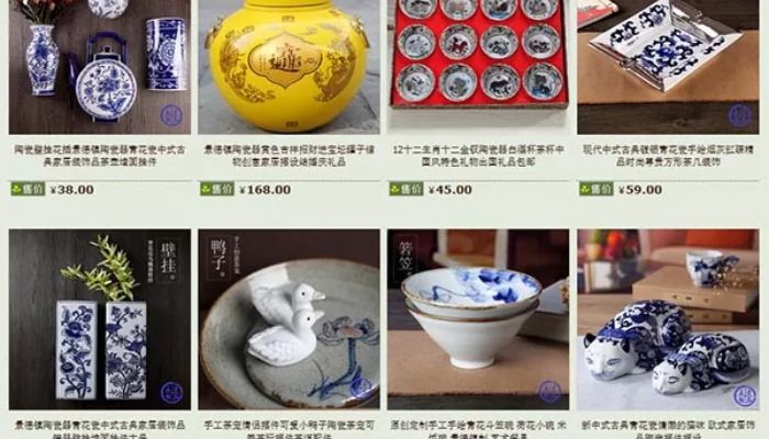 Nhập hàng gốm sứ Trung Quốc trên các trang thương mại điện tử