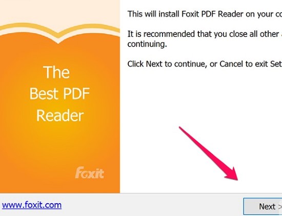 cài đặt foxit pdf reader setup