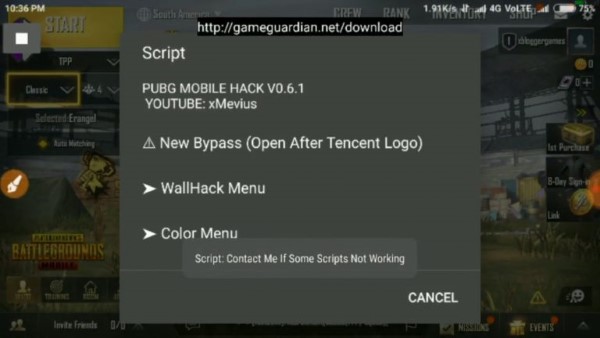 mở open bypass mới hack pubg mobile apk
