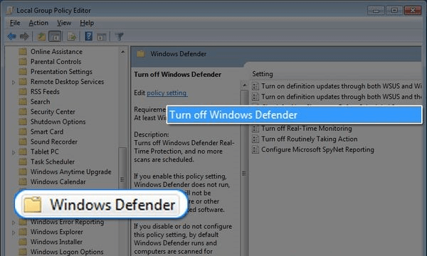 tắt windows defender diệt virus