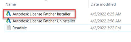 chạy autodesk license patcher installer