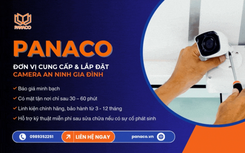 Công ty lắp đặt camera gia đình PANACO
