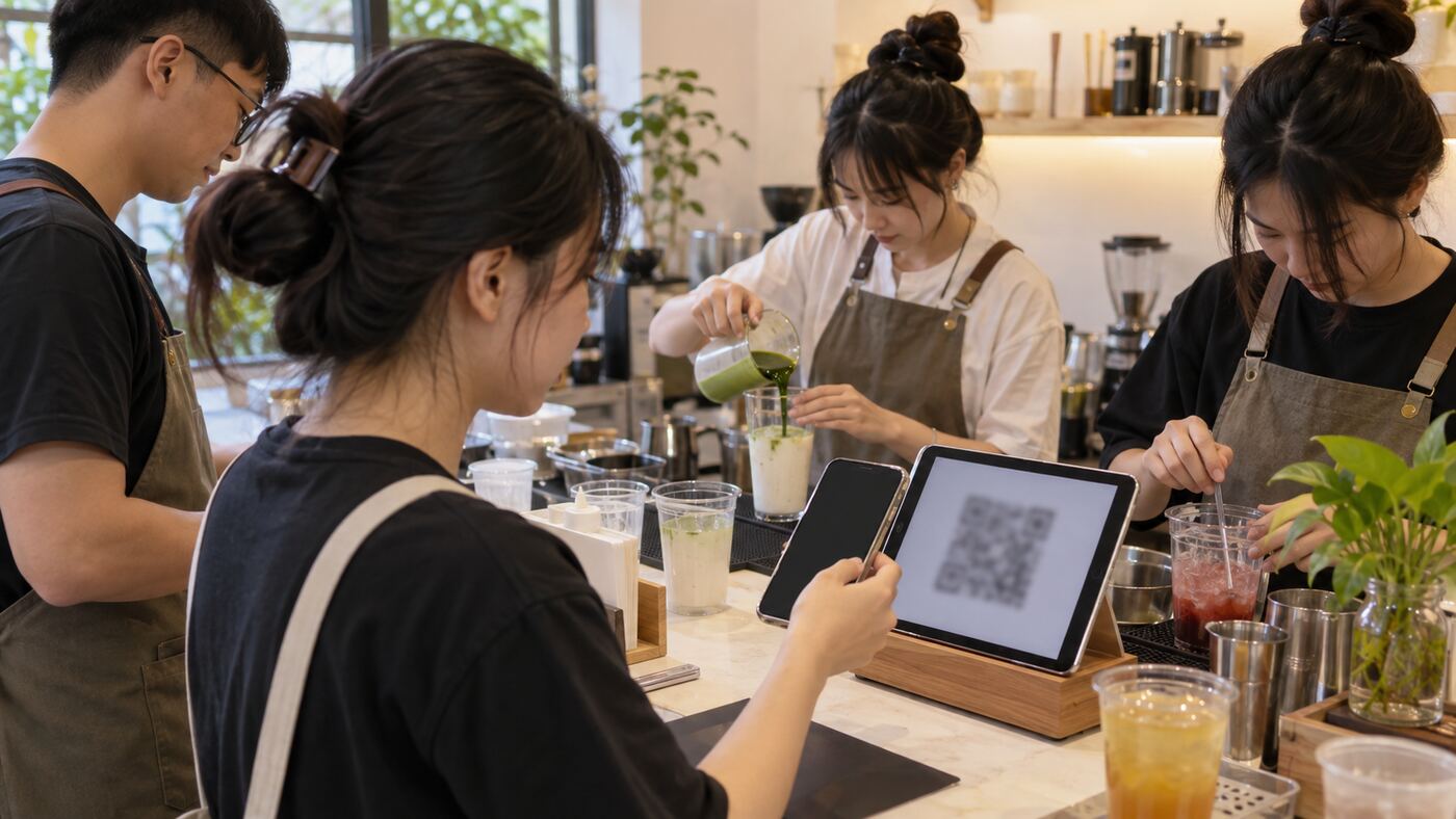 Học viên quét mã QR cọc giữ chỗ ngay trên landing page